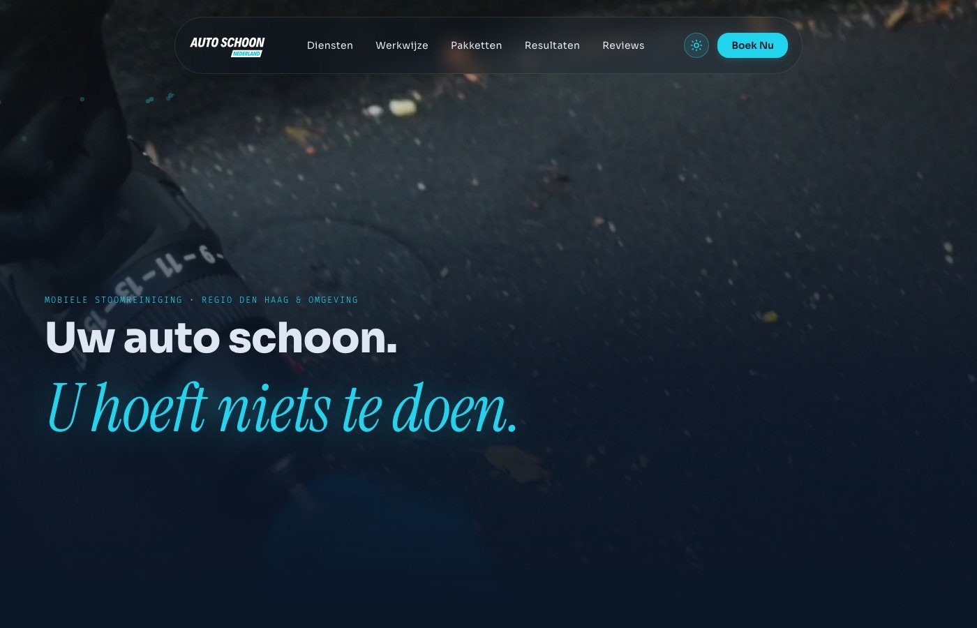 Het werk voor Auto Schoon Nederland